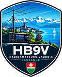 Logo HB9V, radioamateurs vaudois, Lausanne